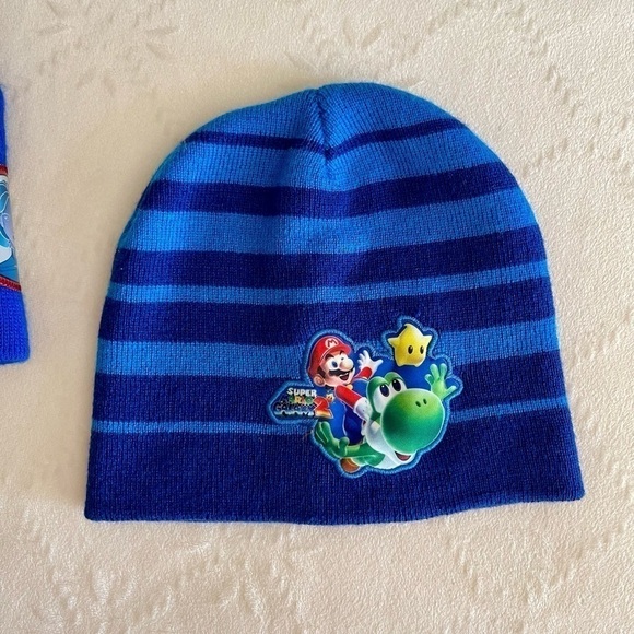 NWOT, FANTASTIC FOUR & NINTENDO, BOYS SOCK HATS. ONE SIZE. - Picture 2 of 8